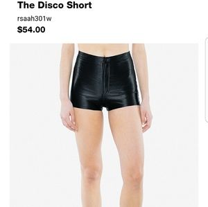 Original American Apparel Disco Shorts in Red